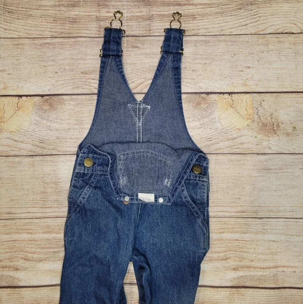 Vintage 80s Oshkosh B'Gosh Denim Blue Cotton jean overalls